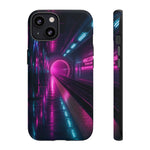Neon Future Subway Station Tough Phone Case Cover Gift Art