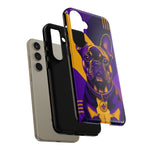 French Bulldog Pop-Art Portrait Tough Phone Case - Purple Gold