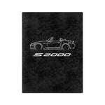 S2000 Roadster Line Art Microfiber Throw Blanket JDM Car Gift