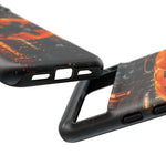 Orange Daytona Phone Case, Rainy City Night Muscle Car Tough Cover