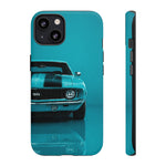 Muscle Car Phone Case Teal 69 Camaro SS, Retro Classic Cover, Guys Gift