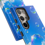 Bubbles Over Grass phone case | Tough Cover