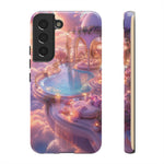 Floating Pool Deck Phone Case, Pastel Cloud 3D Render Cover