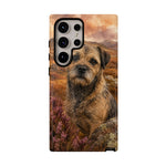 Border Terrier Earthy Watercolor Art Tough Phone Case