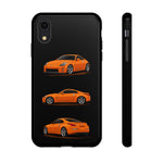 350Z Orange Triview Phone Case Classic Car Illustration
