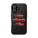 1969 Camaro SS Orange Triple View Muscle Car Tough Phone Case