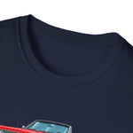 1966 Belvedere Convertible Car T-Shirt | Vintage Red Classic Automobile Tee