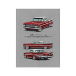 1959 Red Chevy Impala Throw Blanket | Classic Car Velveteen Microfiber