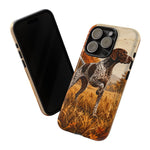 German Shorthaired Pointer Pointing Art Tough Phone Case