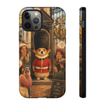 Corgi Royal Guard phone case | Cute British corgi soldier illustration