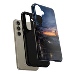 C8 GT Race Car Pit Lane Sunset Phone Case Tough Case