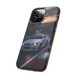 Skyline GT-R R34 White Nurburgring Speed Art Tough Phone Case