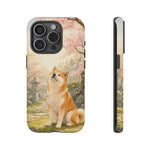 Akita under Cherry Blossoms Dog Breed Phone Case