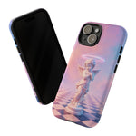 Praying Cherub Statue halo Vaporwave Aesthetic phone case