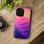 Pastel Mountain Haze Vaporwave Art Tough Phone Case