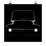1956 Ford F100 Poster Classic Pickup Truck Front View Wall Art Vintage Hot Rod
