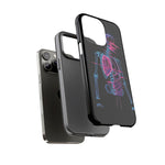 Neon Anatomical Skeleton Phone Case | Internal Displacement Art