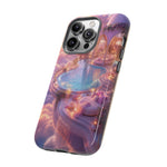 Floating Pool Deck Phone Case, Pastel Cloud 3D Render Cover