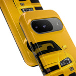 Yellow Skyline Phone Case, R34 GTR 90s JDM Legend Tough Cover for Men Gift