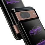 MK4 Supra Phone Case Purple, Three-View Vector Cover