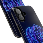 Neon Blue Tiger phone case | tough protective cover