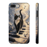 Piano Cat walking on keys Tough Case | Phone cover, musical cat art