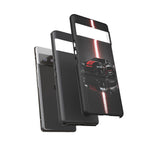 Camaro ZL1 Phone Case, Black Red Racing Stripe Studio Cover, Gift