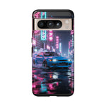 Skyline GT-R Tokyo Rain JDM Night Art Tough Phone Case