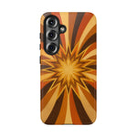 Gold Starburst 70s Retro Art Tough Phone Case