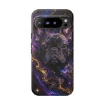 French Bulldog Galaxy Marble Art Tough Phone Case