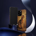 Abyssinian Warm Ticked Portrait Art Tough Phone Case
