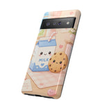 Milk Cookie Phone Case Cute Food Kawaii Tough Cover Gift Art