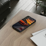 Orange C8 Z06 Flat Plane V8 Speed Art Tough Phone Case