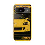 S2000 Spa Yellow Retro 90s JDM Car Tough Phone Case