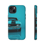 Muscle Car Phone Case Teal 69 Camaro SS, Retro Classic Cover, Guys Gift