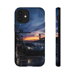 C8 GT Race Car Pit Lane Sunset Phone Case Tough Case