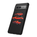 1969 Camaro SS Orange Triple View Muscle Car Tough Phone Case