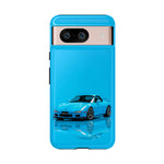 RX-7 Cyan Studio Phone Case Studio Color Match Car Art