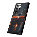 Orange Datsun 240Z on Rainy City Street phone case | Tough Cases