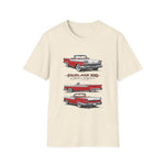 1959 Fairlane 500 Vintage Car T-Shirt | Classic Red 1950s Automobile Tee