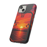 Basketball Court Sunset Phone Case | Tough Phone Case