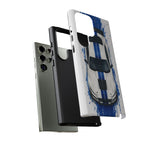GT500 Phone Case, White Top-Down Painterly Stripe Cover, Gift