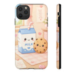 Milk Cookie Phone Case Cute Food Kawaii Tough Cover Gift Art