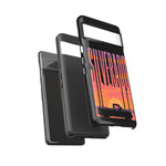 Silverado sunset truck Phone Case | Retro pickup silhouette