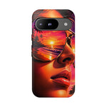 Sunset Reflection Sunglasses Retrowave 80s phone case