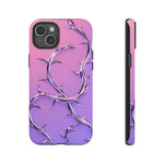 Chrome Thorn Vine Phone Case Vaporwave Tough Cover