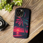 Retro 80s Trichrome Vaporwave Phone Case – Three-Color Aesthetic