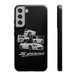 White S2000 Roadster Collage JDM Tough Phone Case Cover Gift