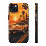 Orange Corvette C3 Stingray Sunset Palms Phone Case