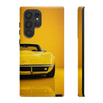 Yellow Corvette Phone Case, C3 Stingray Classic Sports Cover, Gift